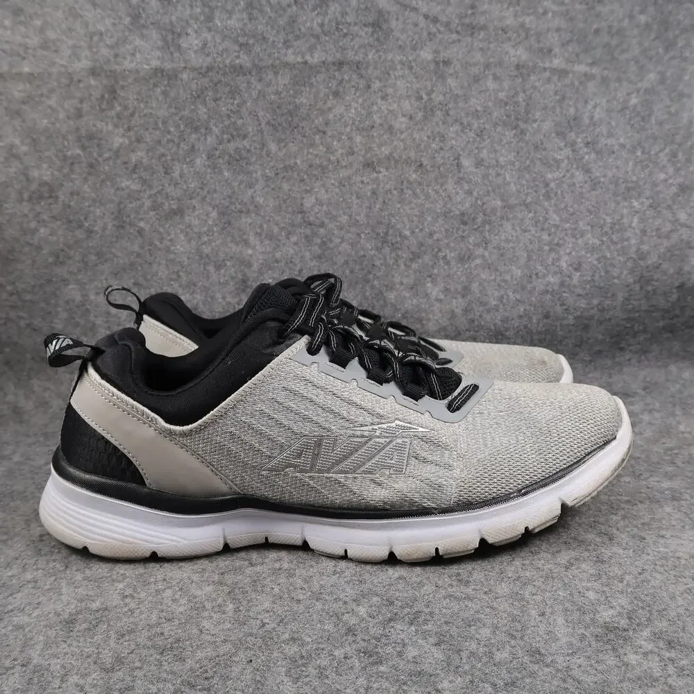 Avia Shoes Mens 9.5 Athletic Trainers Running Sneaker Active Comfort Casual Grey